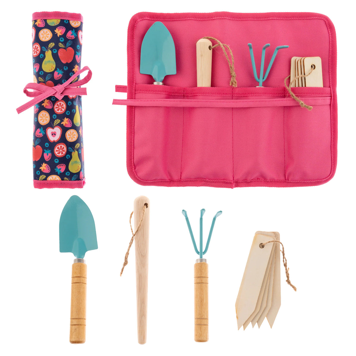 Garden Tools - 4 piece set - Pink Fruit