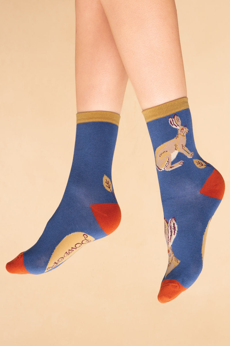 Powder UK - Hare Cameo Ankle Socks