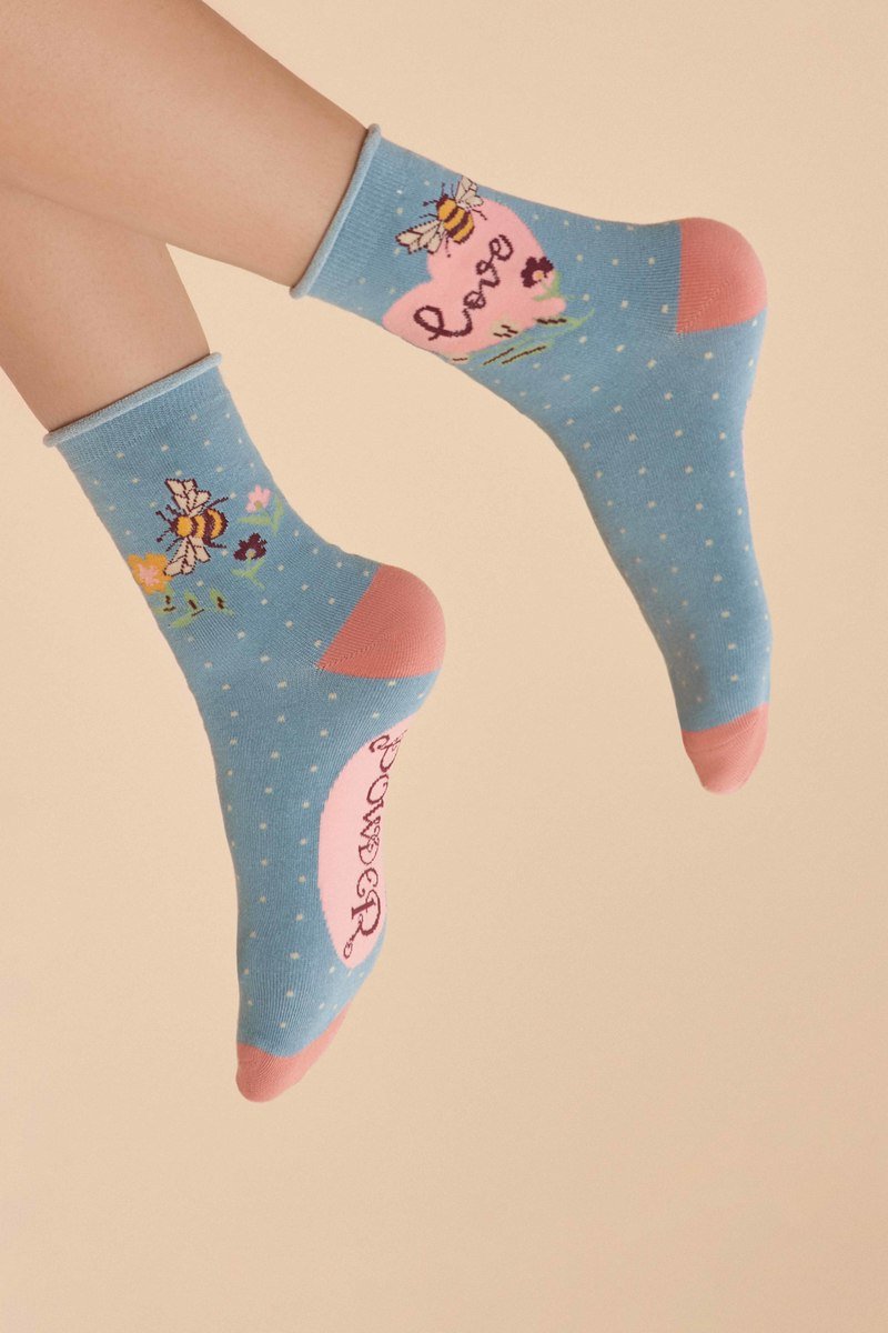 Ladies Ankle Socks - Love Bumblebee