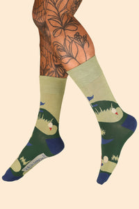 Men's Hole in One Socks - Moss