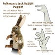 Folkmanis - Jack Rabbit Puppet