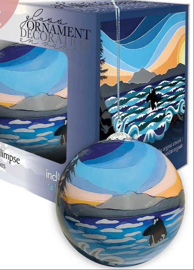 A Lucky Glimpse Glass Ornament