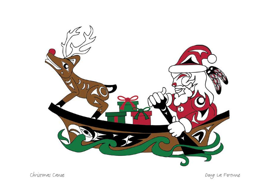 Christmas Canoe Card