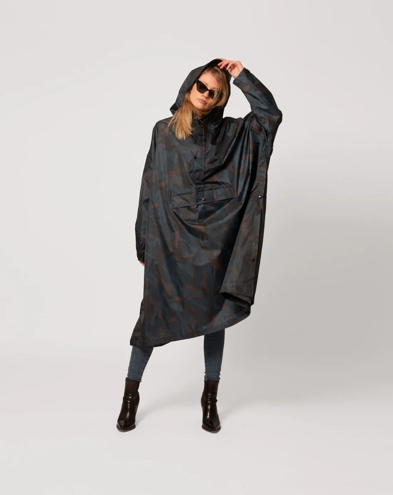 Rainkiss Storm Camo Adults Poncho