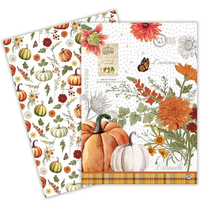 Pumpkin Delight Kitchen Towel - Set Of 2