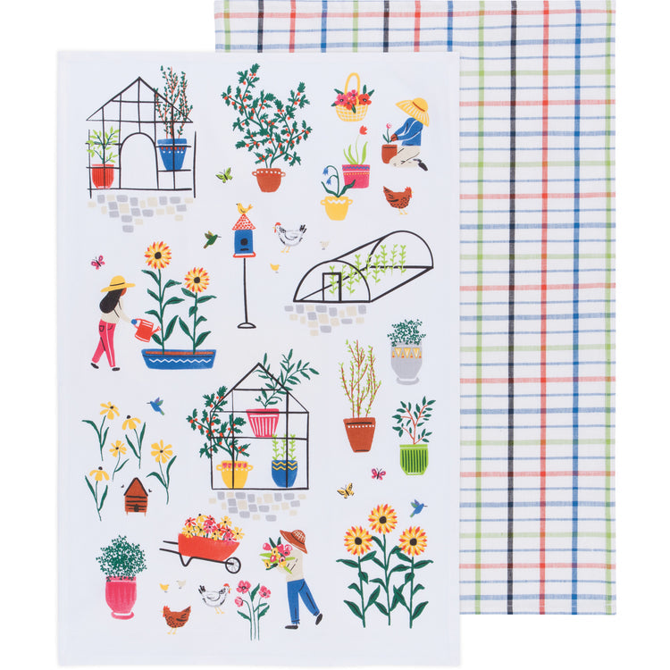 Green Thumb Dishtowels Set of 2