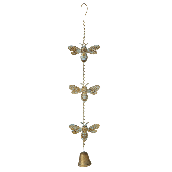 Patina Gold Bee with Bell Chime