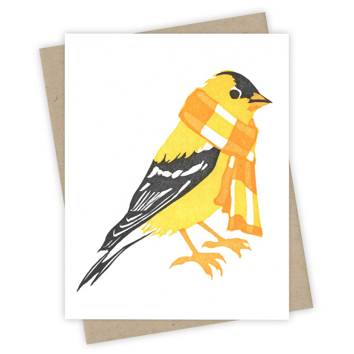 Burdock & Bramble - Bundled Up Goldfinch Card
