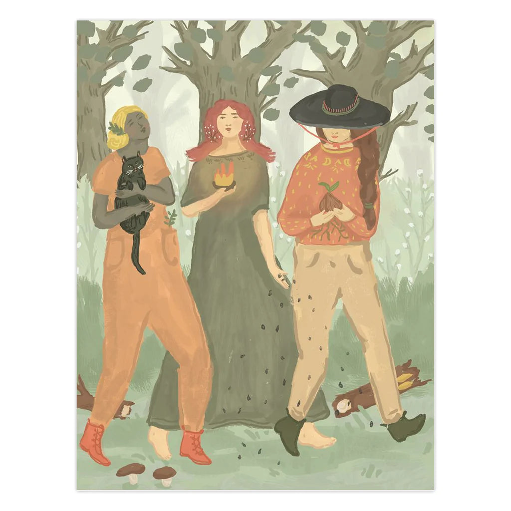 Walking Sisters Greeting Card from Ingrid Press