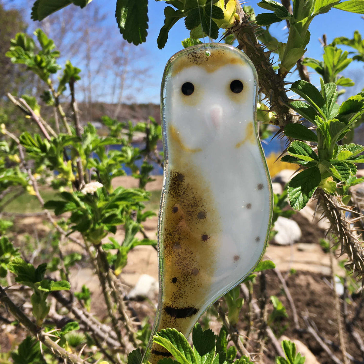 The Glass Bakery - Owl Hanging Ornament