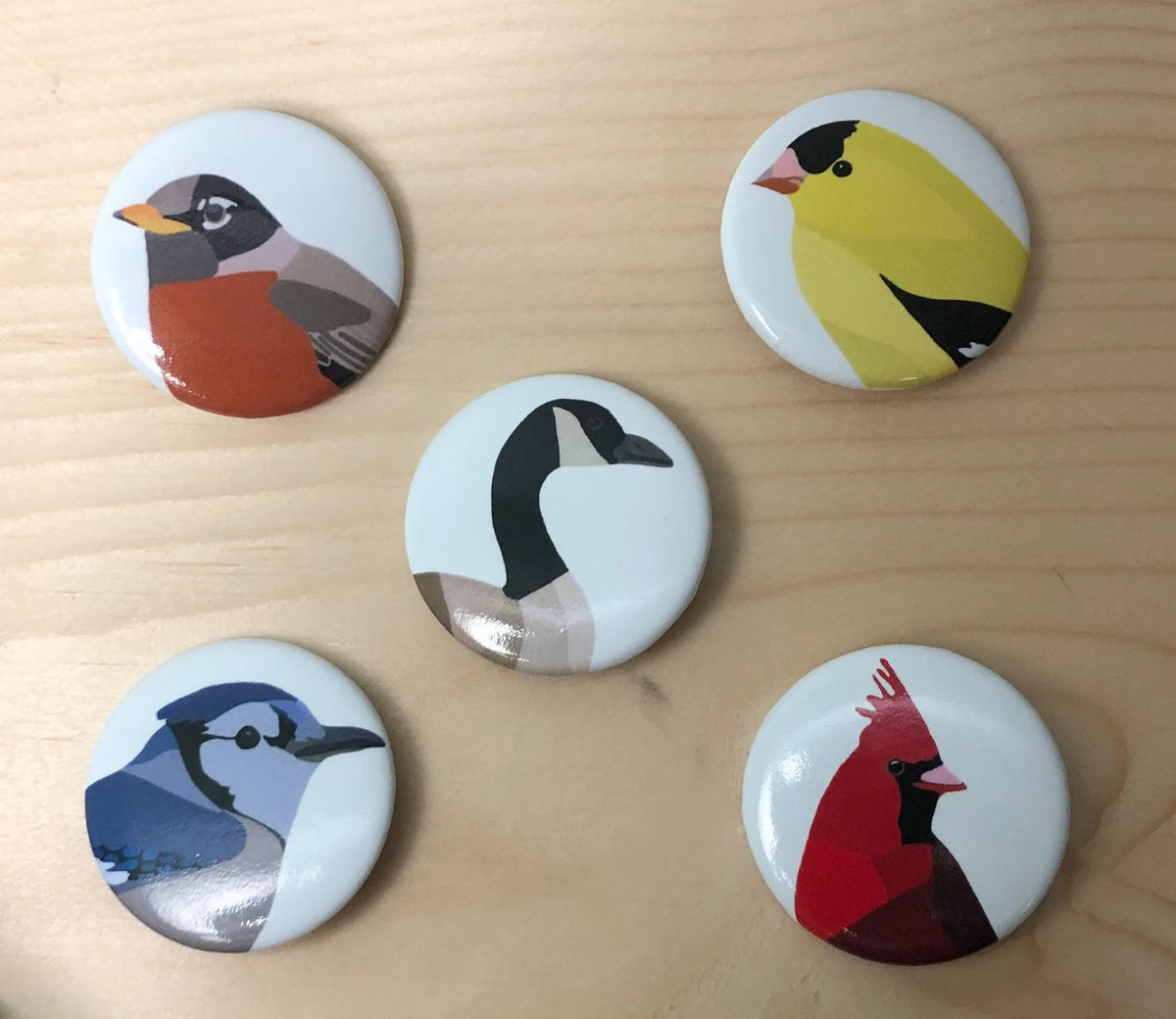 Wild Bird Buttons
