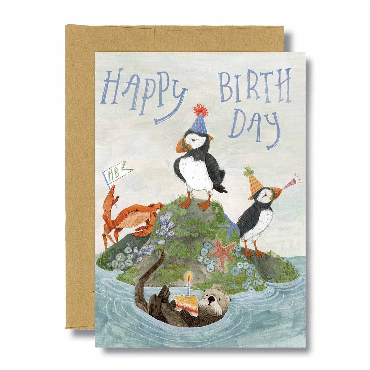 Canyon & Cove - Puffin Birthday Card