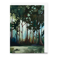 Susannah Bleasby Art - Abstract Forest Painting | Art Greetings Card | Art Card