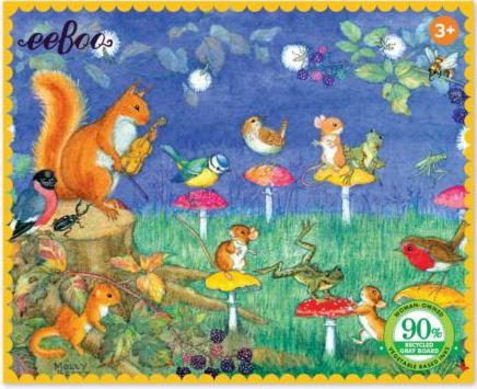eeBoo 36 Piece Mini Puzzle- Firefly Party