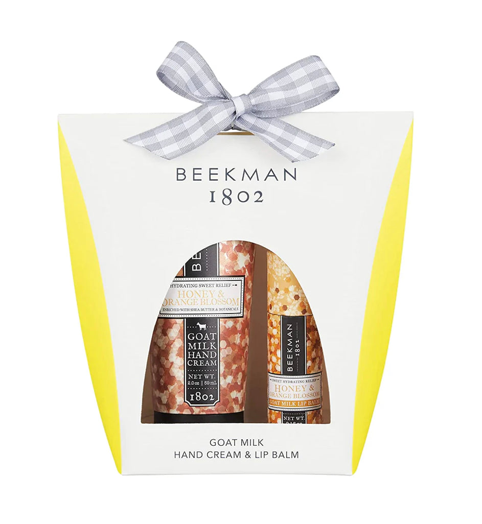 Beekman 1802 Honey & Orange Blossom Hand Cream & Lip Balm Set