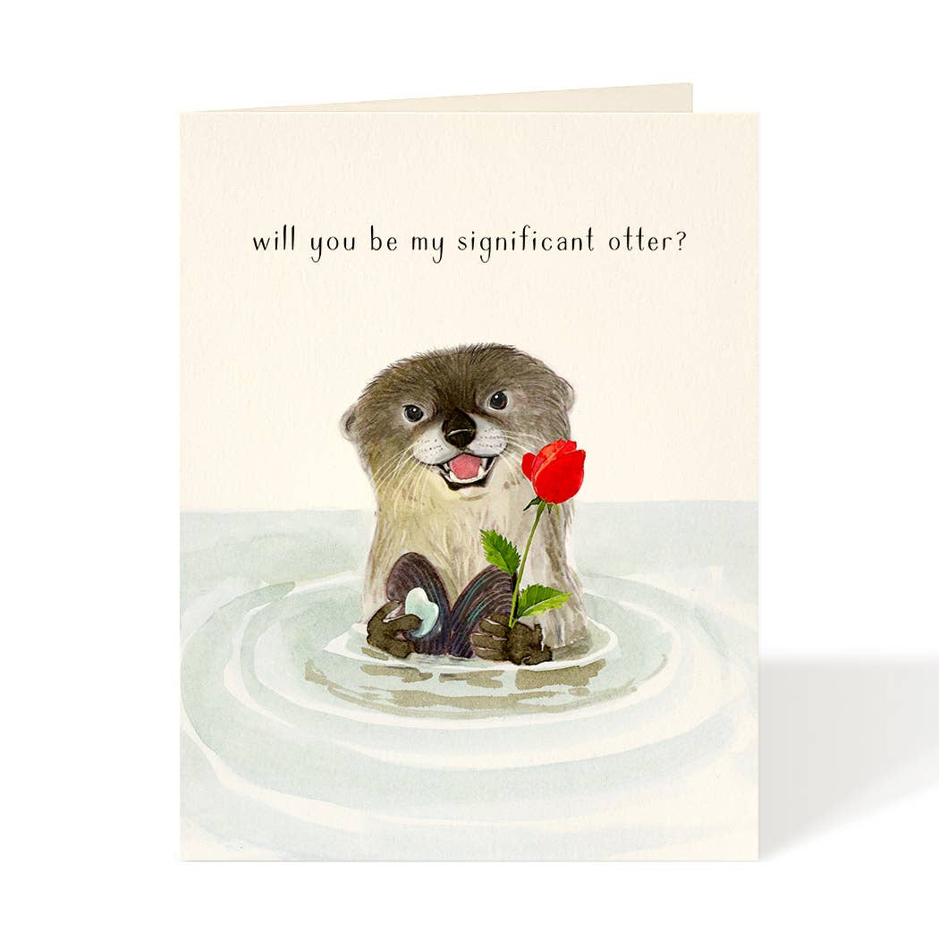 Felix Doolittle - Significant Otter - Love & Friendship Card