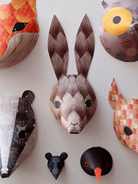The Black Rabbit - Animal Decorations Kit - Woodland Natural