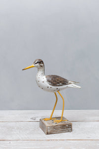 Aviologie - Sandpiper - Spotted - Straight - 9.5"H  -Carved Ornament