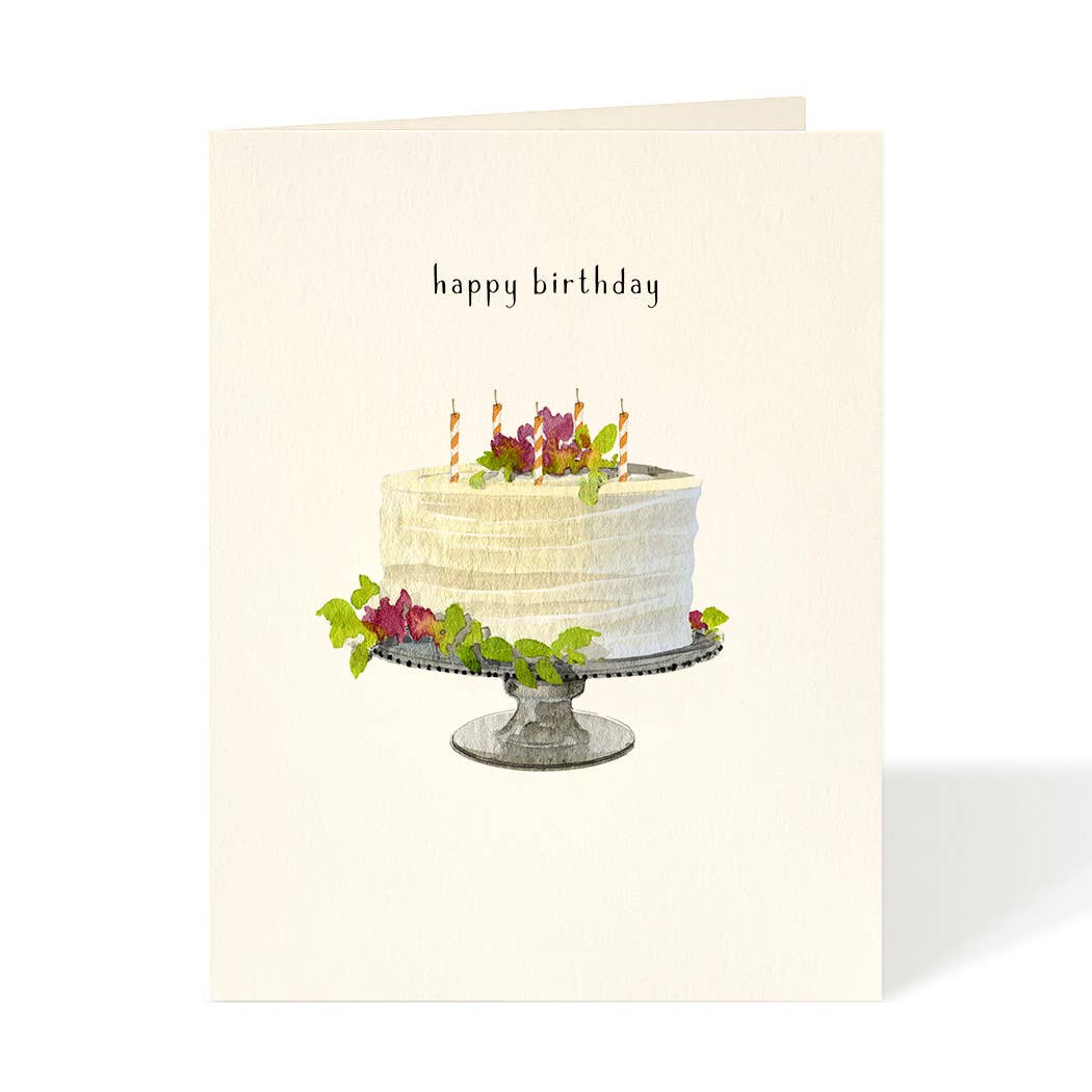 Felix Doolittle - Cream Birthday Cake - Birthday Greeting Cards