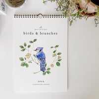 emily lex studio - 2024 birds & branches wall calendar