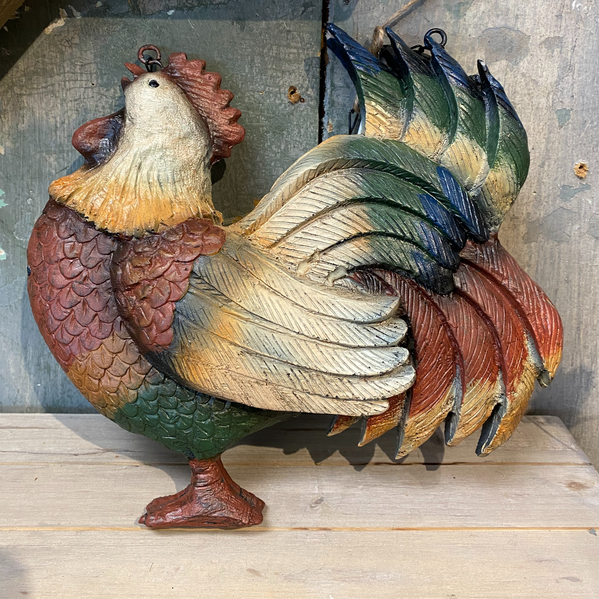 Hanging Resin Rooster