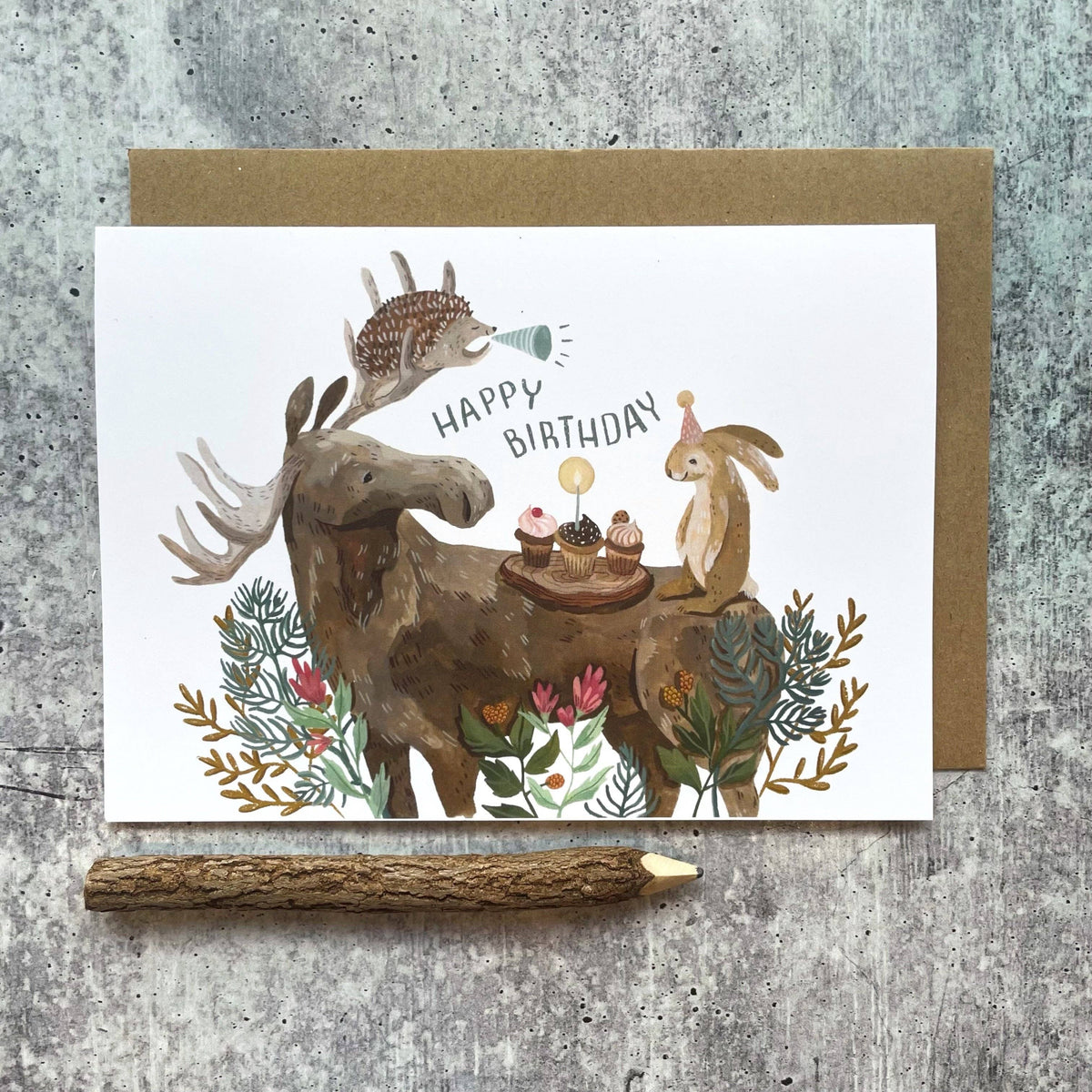 Canyon & Cove - Birthday Moose Card