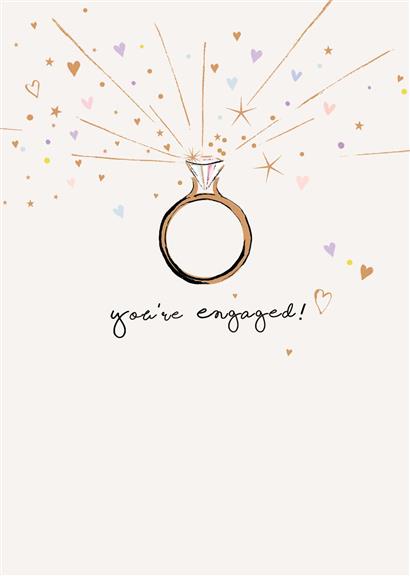 Engagement Card- You're Engaged!