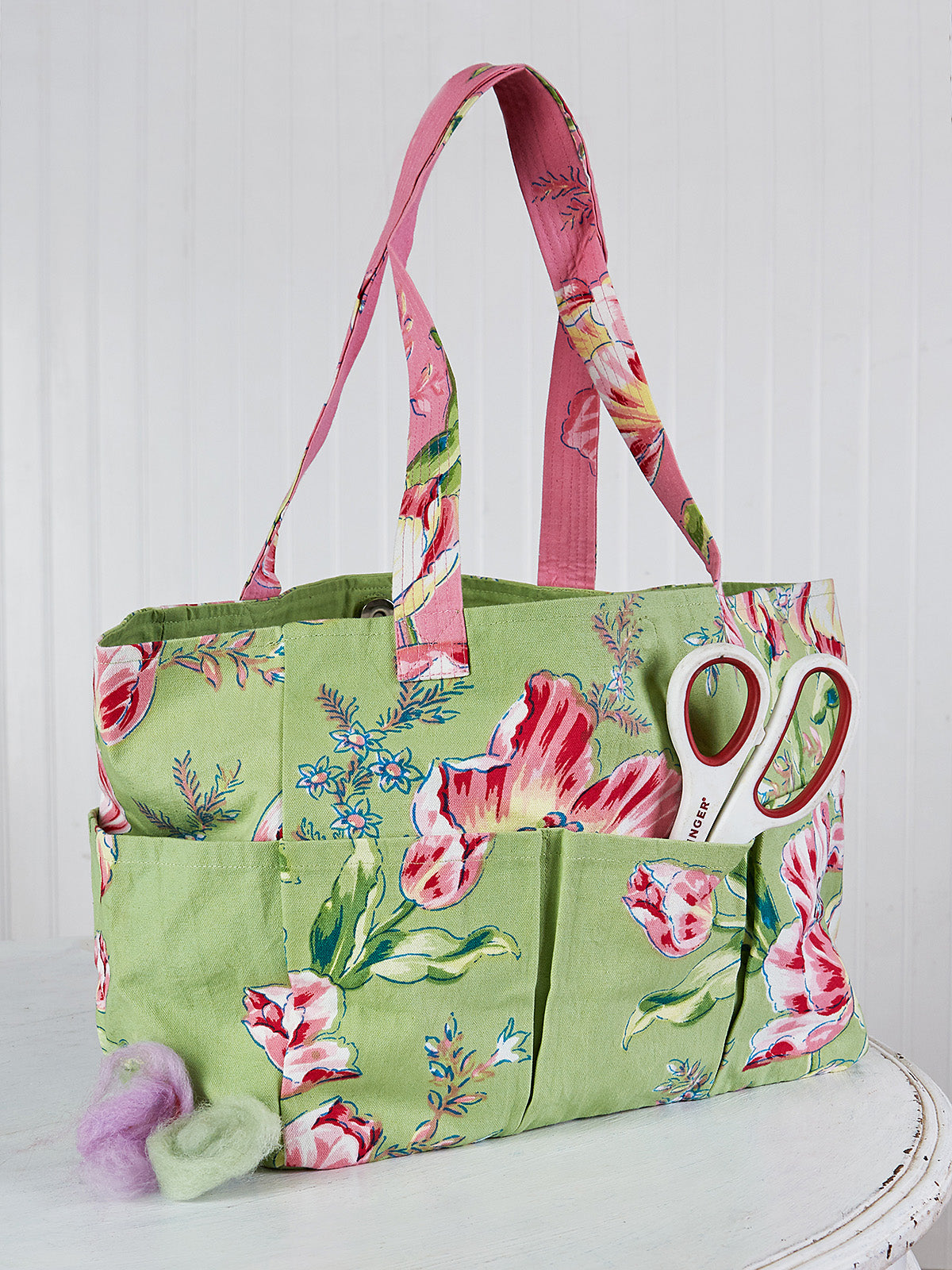 Spring Bouquet Patchwork Carry-It-All Bag