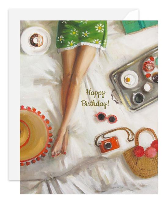 Janet Hill Card- Happy Birthday Summer Picnic