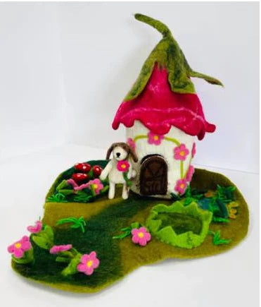 Country Felt Cottage Fairy Houses