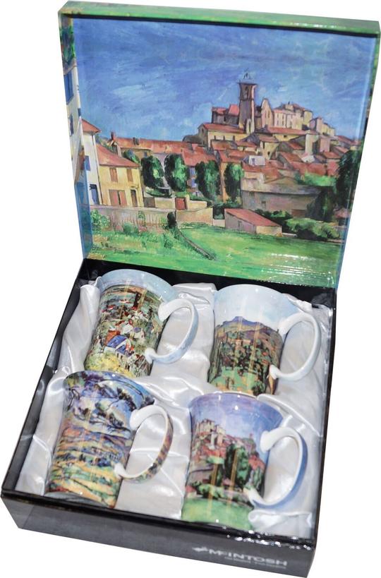 McIntosh 4 Piece Crest Mug Set- Paul Cezanne