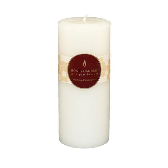 Honey Candle 7" Pearl Pillar Beeswax Candle