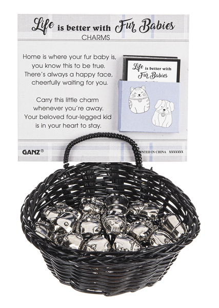 Pet Parent and Pet Mom Charms in a Basket