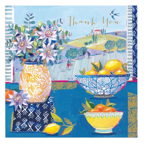 Thank You Card- Thank You: View To The Lemon Groves