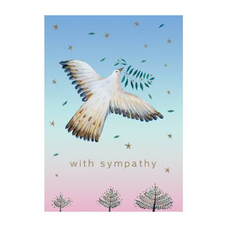 With Sympathy - Embossed Card
