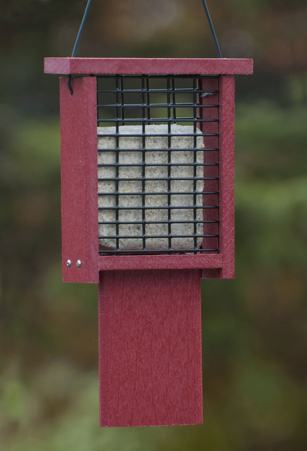 Going Green Recycled Plastic Tail-Prop Suet Feeder