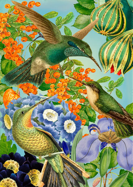 Humming Birds Card