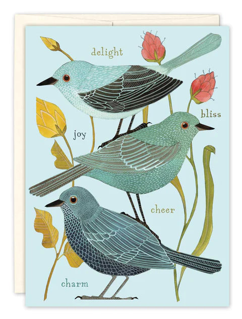 Three Birds Birthday Card