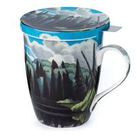 McIntosh Tea Mug w/ Infuser and Lid - Harris Lake in Algonquin