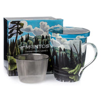 McIntosh Tea Mug w/ Infuser and Lid - Harris Lake in Algonquin