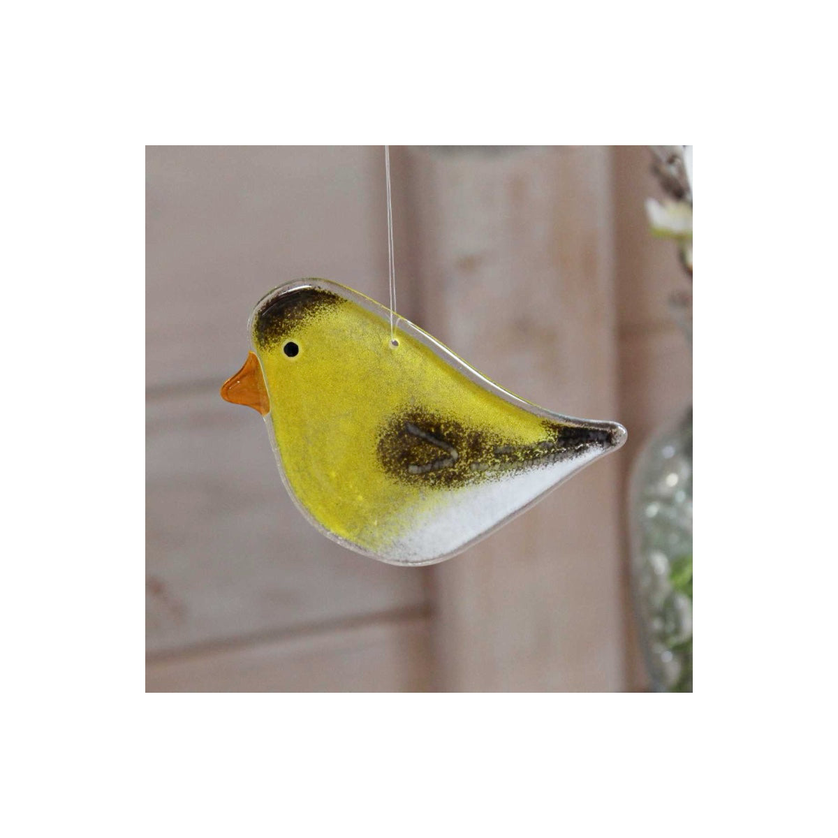 The Glass Bakery- American Goldfinch Hanging Ornament