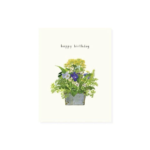 Felix Doolittle Birthday Card- Flowers & Ferns