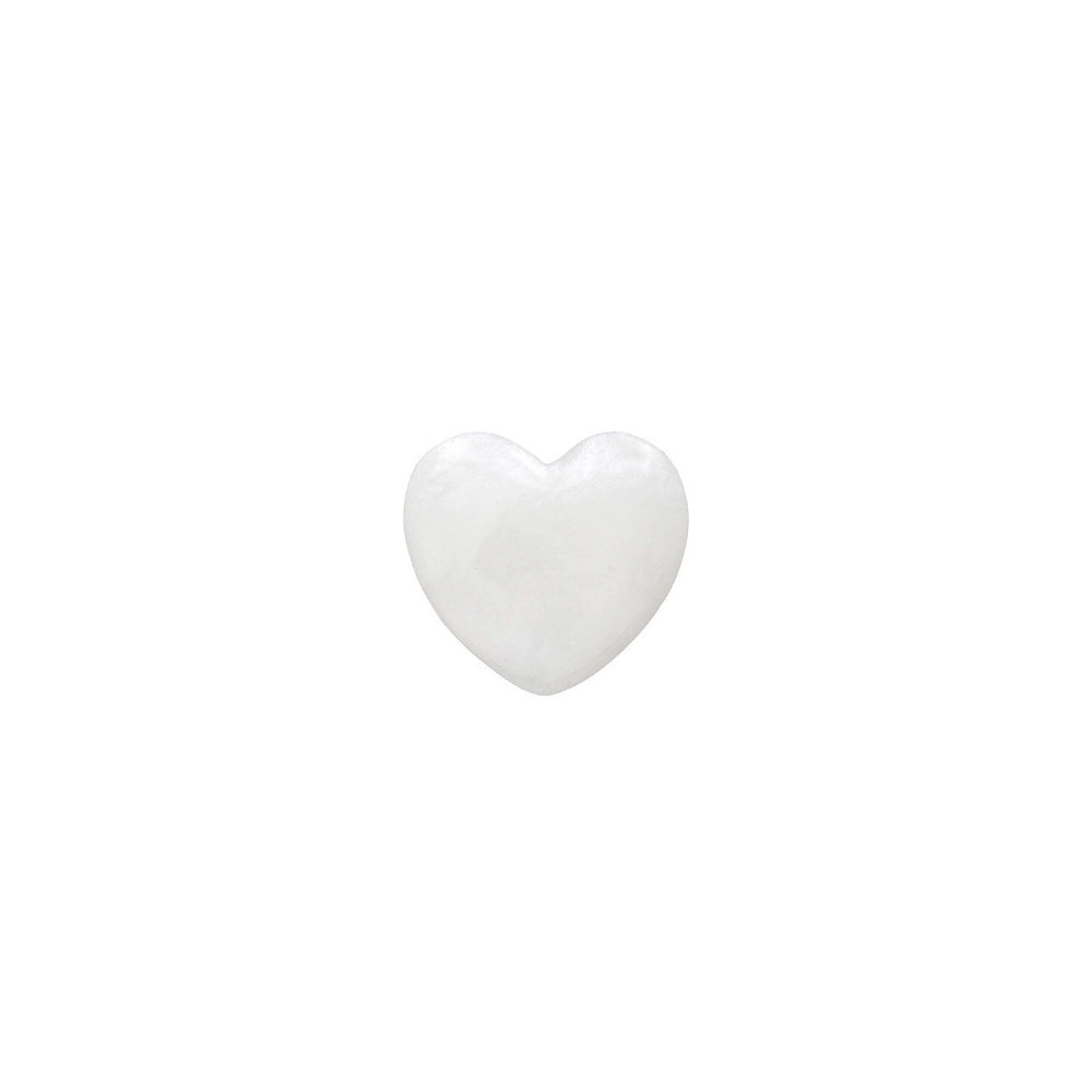 Alabaster White Stone Hearts