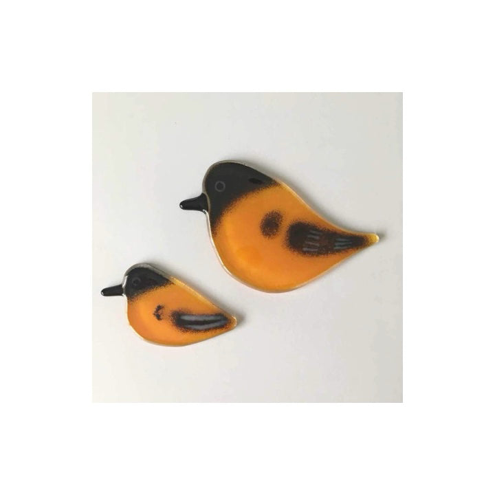 Glass Bird Ornament-Baltimore Oriole Hanging