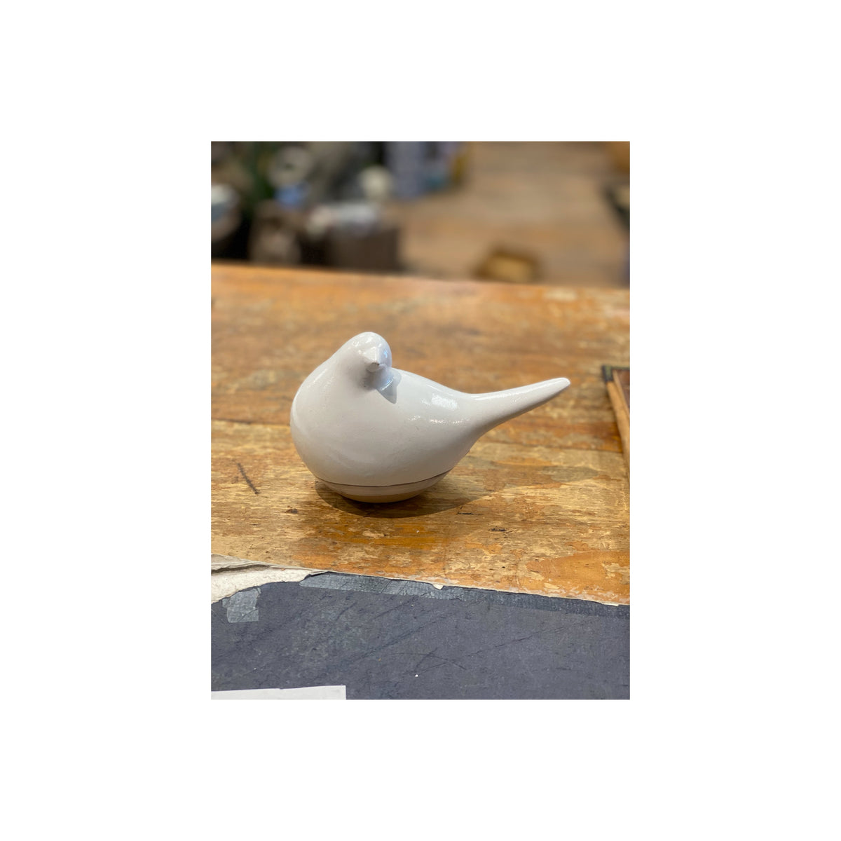 Ceramic White Bird