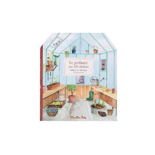 Moulin Roty- Gardener Sticker & Colouring Book