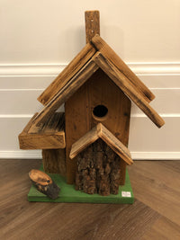 Unique Recycled Medium Wooden Bird House