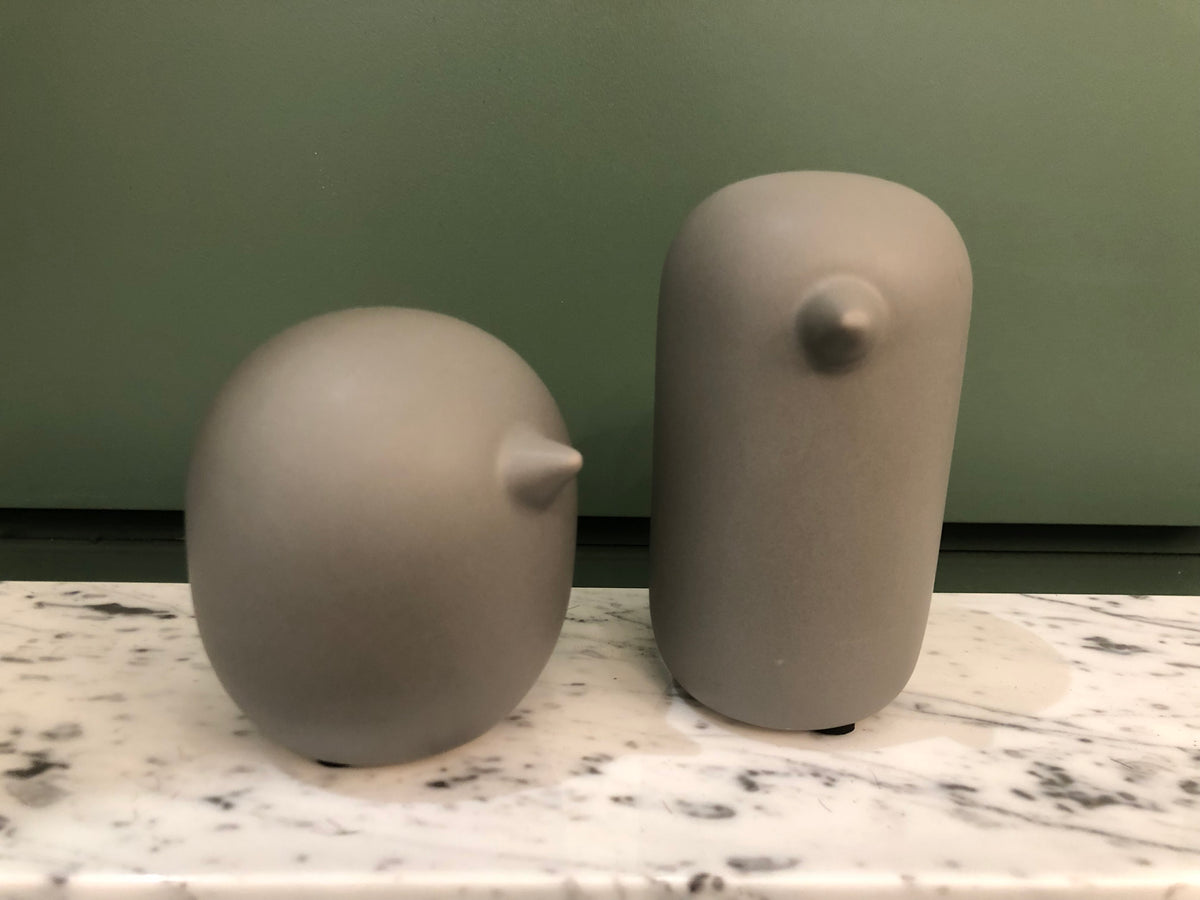 Modern Ceramic Grey Birds