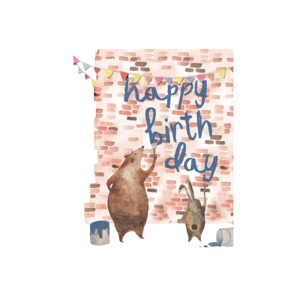 Critter Graffiti Birthday Card