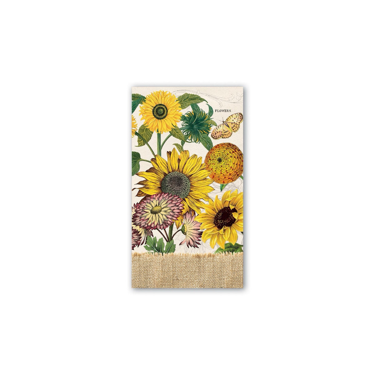 Michel Design Sunflower Hostess Napkins